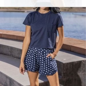 Senita Athletics Sedona Shorts (Navy Stars) Sz L